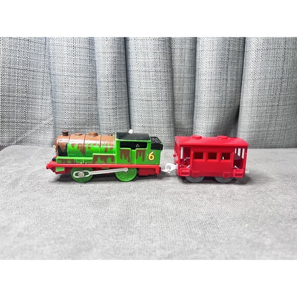 Thomas Friends Trackmaster Muddy Percy Caboose Car 2006 Hit Toy Motor Works - Picture 4 of 7